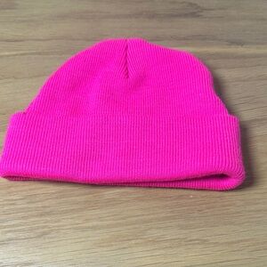 Bright Pink Kids Beanie